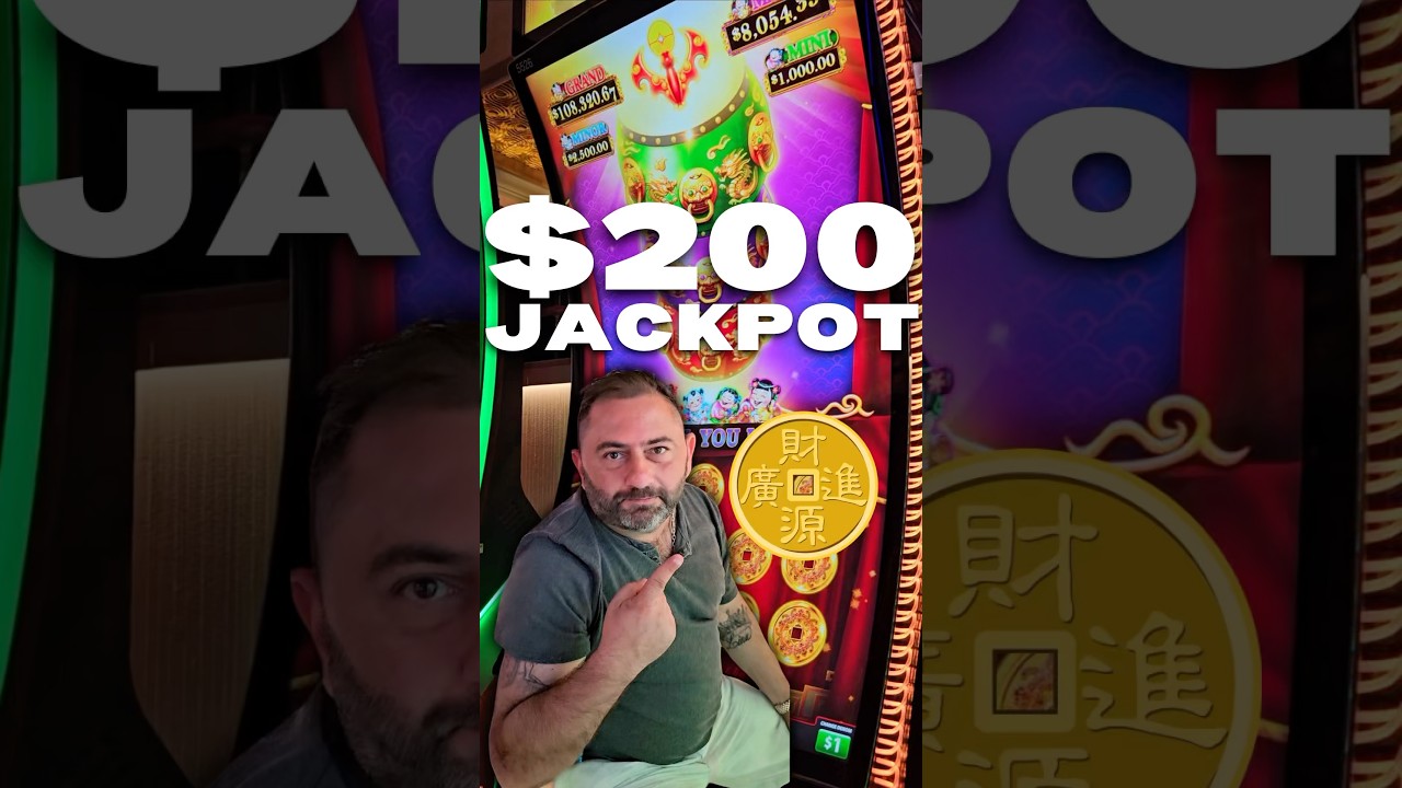 💥$200 SPIN POT FEATURE EXPLODES! 🥁 A NICE JACKPOT on Dancing Drums Tower!💰🔥#shorts #fyp #casino