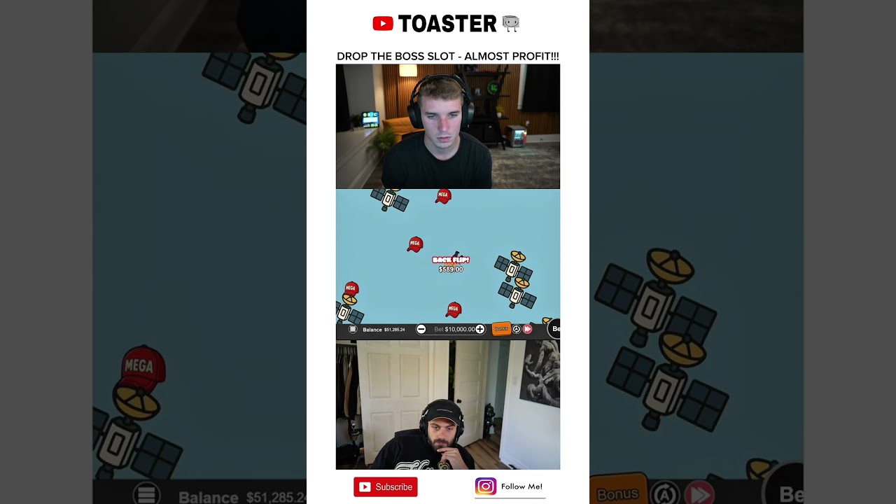 The ultimate boss drop moment! ⚡💥 #droptheboss #toaster #toasteroriginals #casino #slots