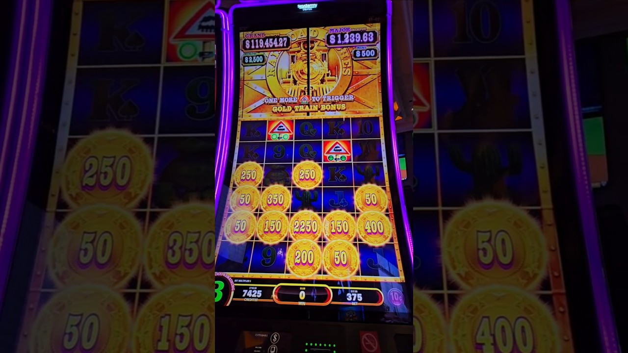 CLICK “Created from @KuSlots” for FULL video: Moment you get the GOLD Train max bet!